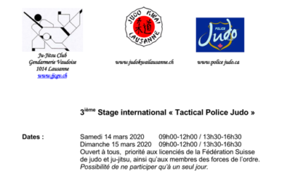3e STAGE INTERNATIONAL POLICE JUDO