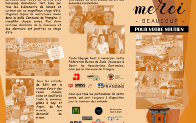 19 juillet 2025 – REMERCIEMENTS STAGE ETE 2025